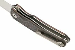 QSP Knife Otter QS140-B1 Satin, Copper Foil Carbonfiber Couteau De Poche -KNIVESANDTOOLS Magasin QS140 B1 05 qsp