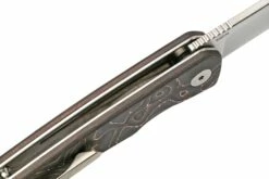 QSP Knife Otter QS140-B1 Satin, Copper Foil Carbonfiber Couteau De Poche -KNIVESANDTOOLS Magasin QS140 B1 06 qsp