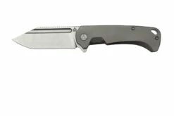 QSP Knife Rhino QS143-A, M390, Bead Blasted Titanium, MokuTi Hardware, Couteau De Poche