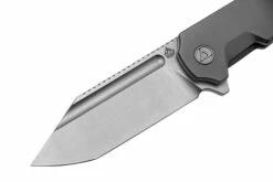 QSP Knife Rhino QS143-A, M390, Bead Blasted Titanium, MokuTi Hardware, Couteau De Poche -KNIVESANDTOOLS Magasin QS143 A 03 qsp