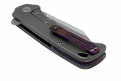 QSP Knife Rhino QS143-A, M390, Bead Blasted Titanium, MokuTi Hardware, Couteau De Poche -KNIVESANDTOOLS Magasin QS143 A 08 qsp