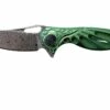 Rike Mini Hummingbird Couteau De Poche Damascus, Vert 2 Rike Mini Hummingbird Couteau De Poche Damascus, Vert -KNIVESANDTOOLS Magasin RKMINI GR 01 rike knives mini hummingbird rkmini gr 01