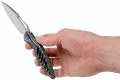 Rike Thor 6 Dark Grey Titanium, Couteau De Poche Intégral -KNIVESANDTOOLS Magasin RKTHOR6 DG 08 rike knives rkthor6 dg 08