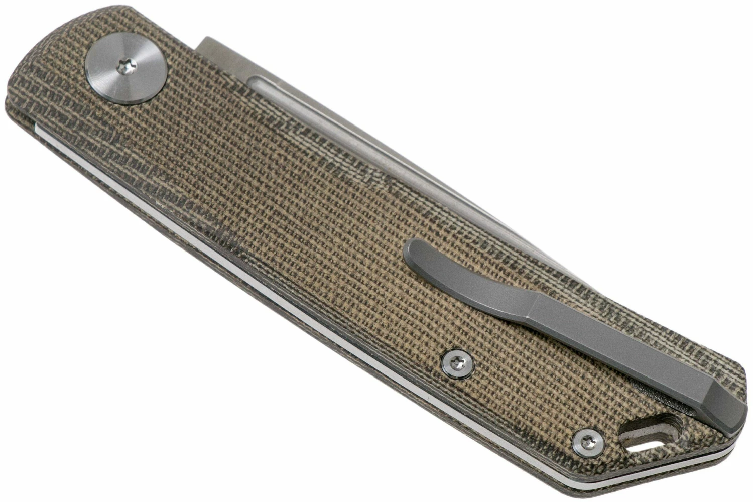 Real Steel Luna Premium II M390, Green Micarta 7006P Knivesandtools Exclusive Couteau De Poche Slipjoint 6 Real Steel Luna Premium II M390, Green Micarta 7006P Knivesandtools Exclusive Couteau De Poche Slipjoint – Image 4