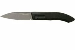 Real Steel Stella Black Canvas Micarta 7055 Knivesandtools Exclusive Couteau De Poche, Poltergeist Design