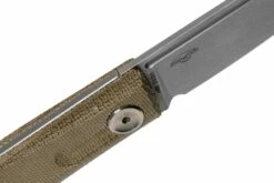 Real Steel Stella Green Canvas Micarta 7057 Knivesandtools Exclusive Couteau De Poche, Poltergeist Design -KNIVESANDTOOLS Magasin RL7057 06 real steel