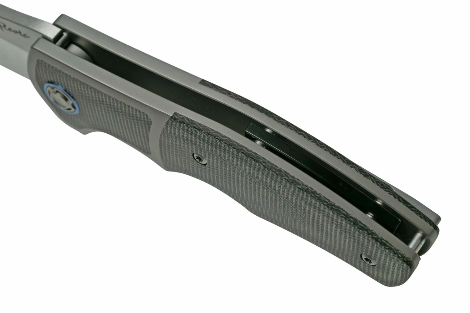 Reate Mini Crossroads M390, Black Micarta MCR-BLM Couteau De Poche, Kirby Lambert Design 10 Reate Mini Crossroads M390, Black Micarta MCR-BLM Couteau De Poche, Kirby Lambert Design – Image 8