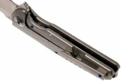 Reate K4 Grey, Damascus Inlay, M390 Satin Finish Couteau De Poche -KNIVESANDTOOLS Magasin RTK4 DAM SF 06 reate rtk4 dam sf 06