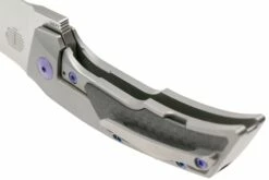 Reate T3000 Marble Carbon Fiber, Blue Hardware Couteau De Poche, Tashi Bharucha Design -KNIVESANDTOOLS Magasin RTT3000 CF B 05 reate