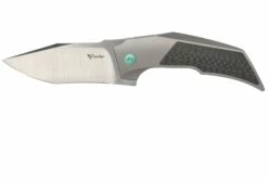 Reate T3000 Marble Carbon Fiber, Green Hardware Couteau De Poche, Tashi Bharucha Design