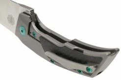 Reate T3000 Marble Carbon Fiber, Green Hardware Couteau De Poche, Tashi Bharucha Design -KNIVESANDTOOLS Magasin RTT3000 CF R 05 reate