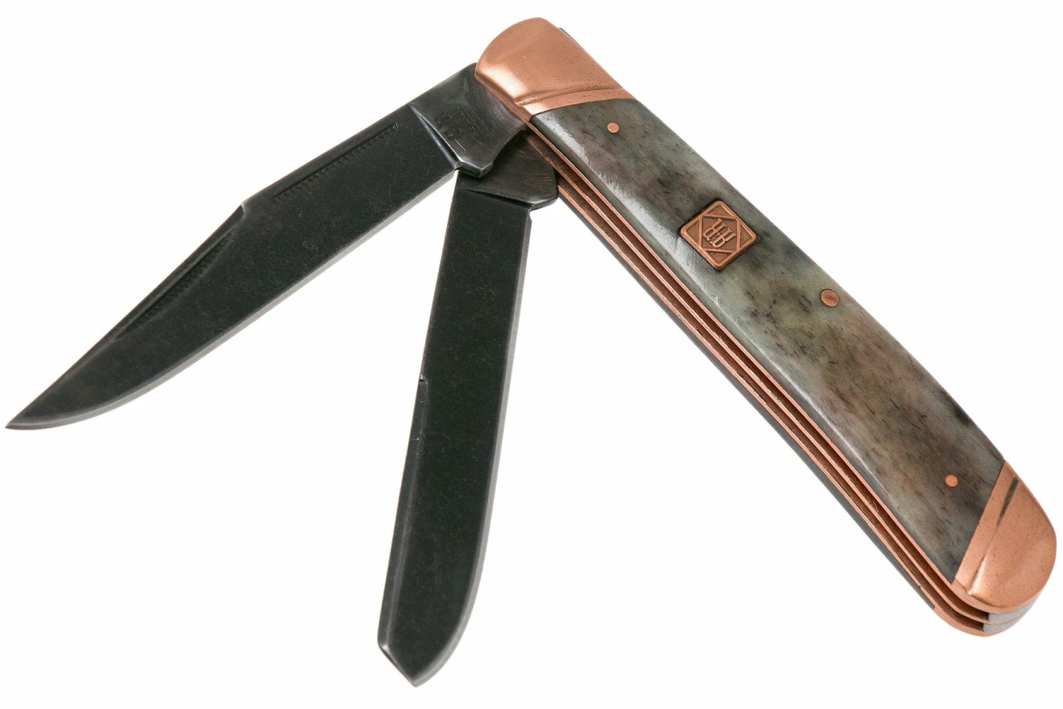 Rough Ryder Trapper Copper Bolster RR1584 Couteau De Poche Slipjoint 3 Rough Ryder Trapper Copper Bolster RR1584 Couteau De Poche Slipjoint