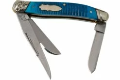 Rough Ryder Black & Blue Stockman RR2119 Couteau De Poche