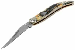 Rough Ryder Toothpick Cinnamon Stag RR2154 Damascus Slipjoint Couteau De Poche -KNIVESANDTOOLS Magasin RY2154 03 rough ryder