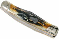 Rough Ryder Small Moose Cinnamon Stag RR2157 Damascus Slipjoint Couteau De Poche 9 Rough Ryder Small Moose Cinnamon Stag RR2157 Damascus Slipjoint Couteau De Poche -KNIVESANDTOOLS Magasin RY2157 04 rough ryder