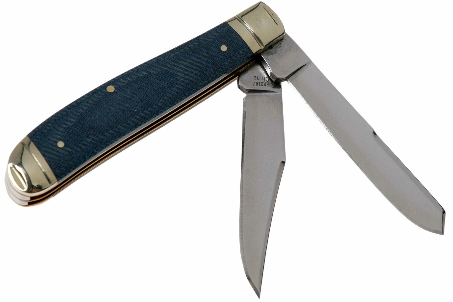 Rough Ryder Mini Trapper Denim RR2187 Carbon Couteau De Poche Slipjoint 4 Rough Ryder Mini Trapper Denim RR2187 Carbon Couteau De Poche Slipjoint – Image 2