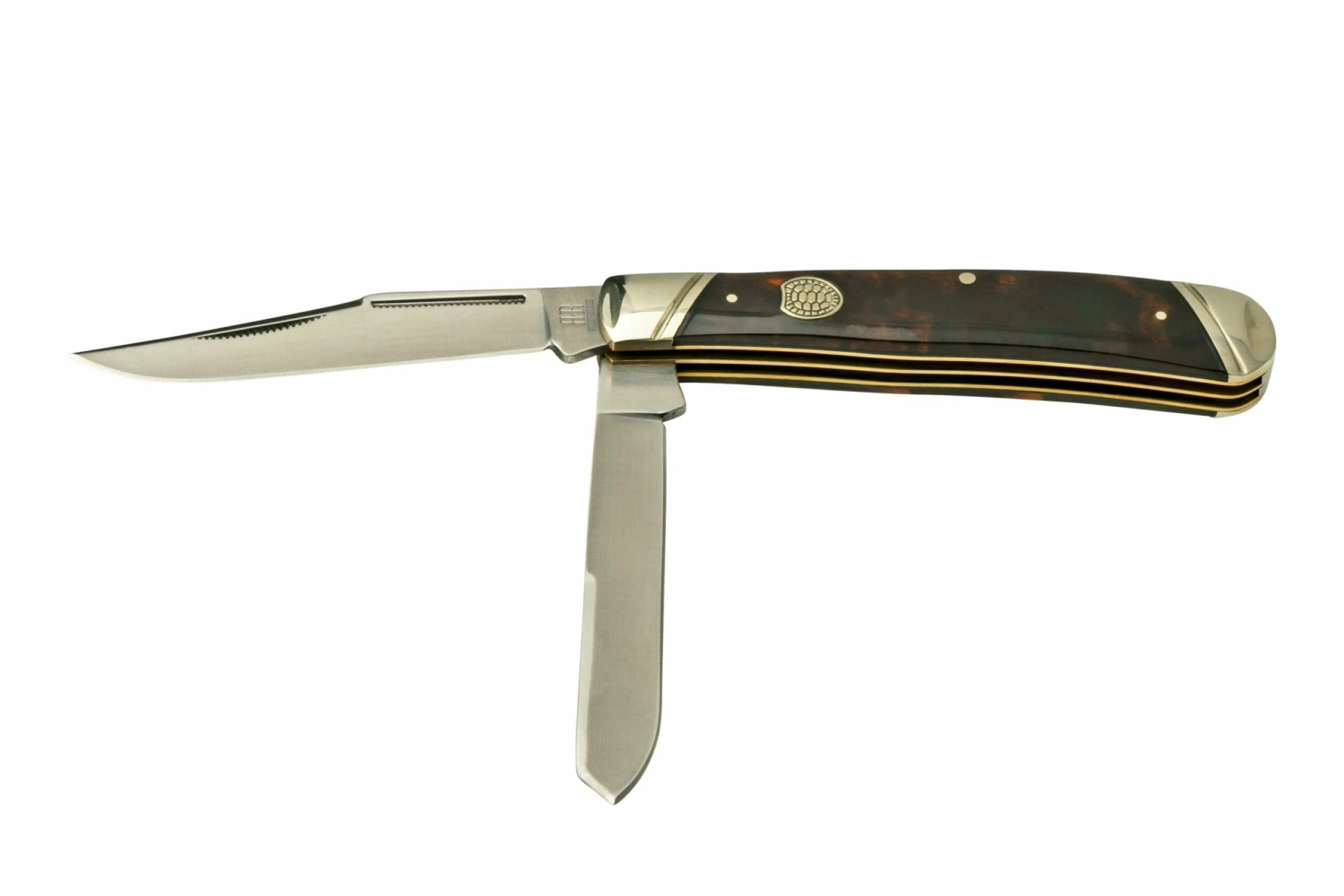 Rough Ryder Imitation Tortoise Trapper, RR2453 Couteau De Poche 3 Rough Ryder Imitation Tortoise Trapper, RR2453 Couteau De Poche