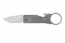 SOG Keytron, Satin, Straight KT1001-CP Couteau De Poche Porte-clés