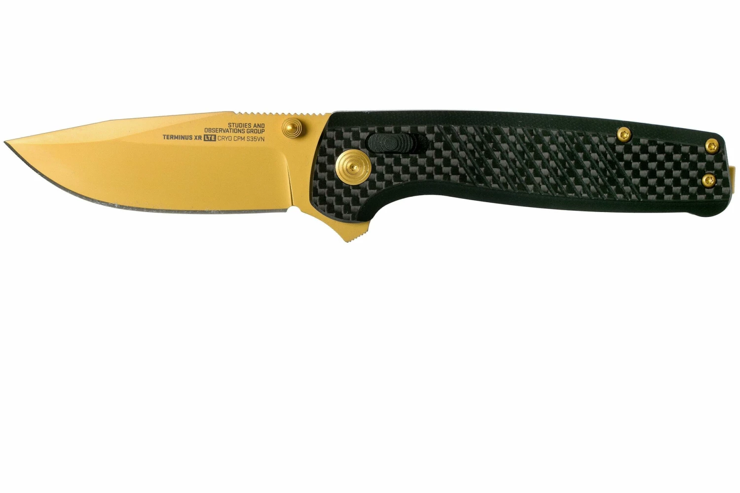 SOG Terminus XR LTE TM1033 Carbon Gold Couteau De Poche 3 SOG Terminus XR LTE TM1033 Carbon Gold Couteau De Poche
