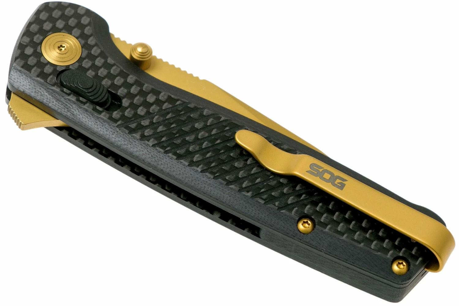SOG Terminus XR LTE TM1033 Carbon Gold Couteau De Poche 6 SOG Terminus XR LTE TM1033 Carbon Gold Couteau De Poche – Image 4