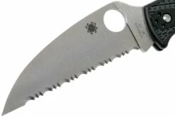 Spyderco Endura 4 Wharncliffe C10FSWCBK Serrated Couteau De Poche -KNIVESANDTOOLS Magasin SPC10FSWCBK 03 spyderco