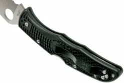 Spyderco Endura 4 Wharncliffe C10FSWCBK Serrated Couteau De Poche -KNIVESANDTOOLS Magasin SPC10FSWCBK 05 spyderco