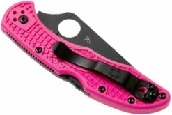 Spyderco Delica 4 Pink Black S30V C11FPPNS30VBK Pink Heals Couteau De Poche -KNIVESANDTOOLS Magasin SPC11FPPNS30VBK 04 spyderco