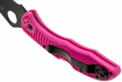Spyderco Delica 4 Pink Black S30V C11FPPNS30VBK Pink Heals Couteau De Poche -KNIVESANDTOOLS Magasin SPC11FPPNS30VBK 05 spyderco