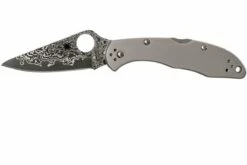 Spyderco Delica 4 Titanium Damascus C11TIPD Couteau De Poche