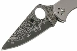 Spyderco Delica 4 Titanium Damascus C11TIPD Couteau De Poche 13 Spyderco Delica 4 Titanium Damascus C11TIPD Couteau De Poche -KNIVESANDTOOLS Magasin SPC11TIPD 03 spyderco spc11tipd 03