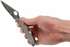 Spyderco Delica 4 Titanium Damascus C11TIPD Couteau De Poche 18 Spyderco Delica 4 Titanium Damascus C11TIPD Couteau De Poche -KNIVESANDTOOLS Magasin SPC11TIPD 08 spyderco spc11tipd 08