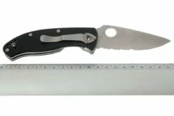 Spyderco Tenacious C122GPS Partly Serrated Couteau De Poche -KNIVESANDTOOLS Magasin SPC122GPS 05 spyderco tenacious half gekarteld spc122gps d5