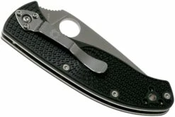Spyderco Tenacious Lightweight C122PSBK FRN Partly Serrated Couteau De Poche -KNIVESANDTOOLS Magasin SPC122PSBK 04 spyderco