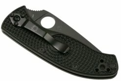 Spyderco Tenacious Lightweight Black C122SBBK FRN Serrated Couteau De Poche -KNIVESANDTOOLS Magasin SPC122SBBK 04 spyderco