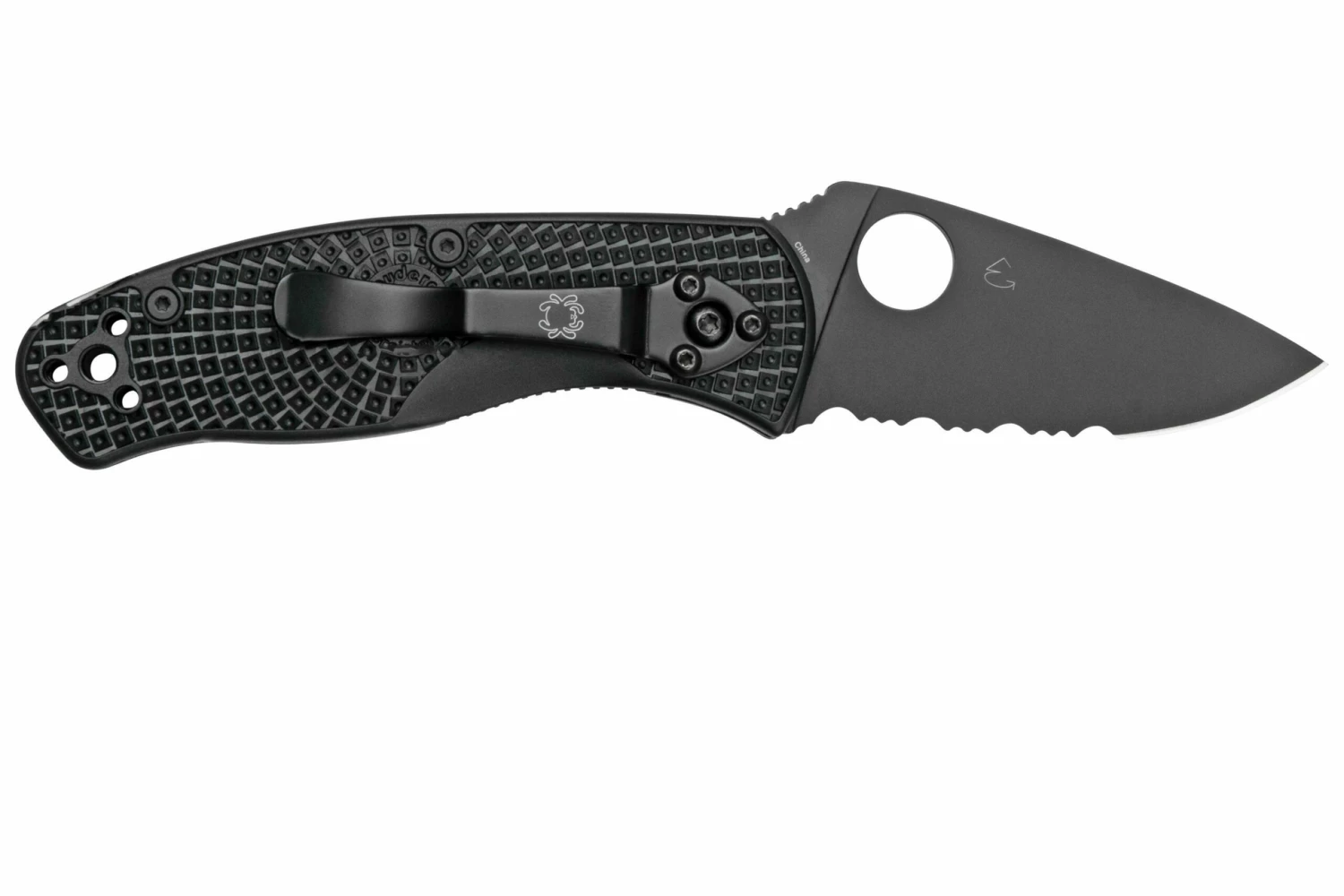 Spyderco Persistence Lightweight Black C136PSBBK FRN Couteau De Poche Partiellement Dentelé 4 Spyderco Persistence Lightweight Black C136PSBBK FRN Couteau De Poche Partiellement Dentelé – Image 2