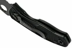 Spyderco Persistence Lightweight Black C136PSBBK FRN Couteau De Poche Partiellement Dentelé 13 Spyderco Persistence Lightweight Black C136PSBBK FRN Couteau De Poche Partiellement Dentelé -KNIVESANDTOOLS Magasin SPC136PSBBK 05 spyderco