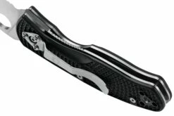 Spyderco Persistence Lightweight C136PSBK FRN Couteau De Poche Partiellement Dentelé -KNIVESANDTOOLS Magasin SPC136PSBK 05 spyderco
