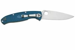 Spyderco Resilience Lightweight S35VN Blue C142PBL FRN Couteau De Poche -KNIVESANDTOOLS Magasin SPC142PBL 02 spyderco