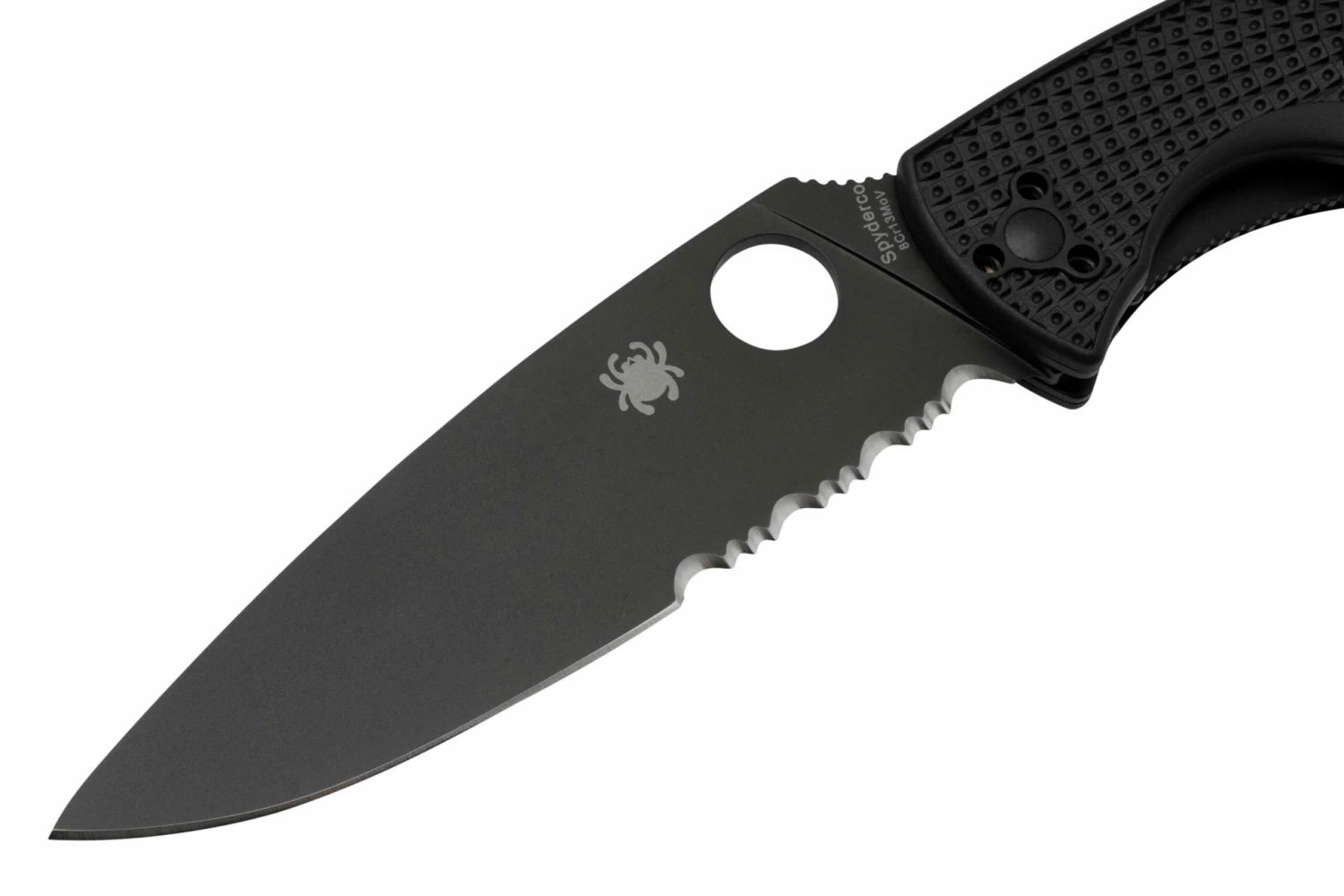 Spyderco Resilience Lightweight Black C142PSBBK FRN Couteau De Poche Partiellement Dentelé 5 Spyderco Resilience Lightweight Black C142PSBBK FRN Couteau De Poche Partiellement Dentelé – Image 3