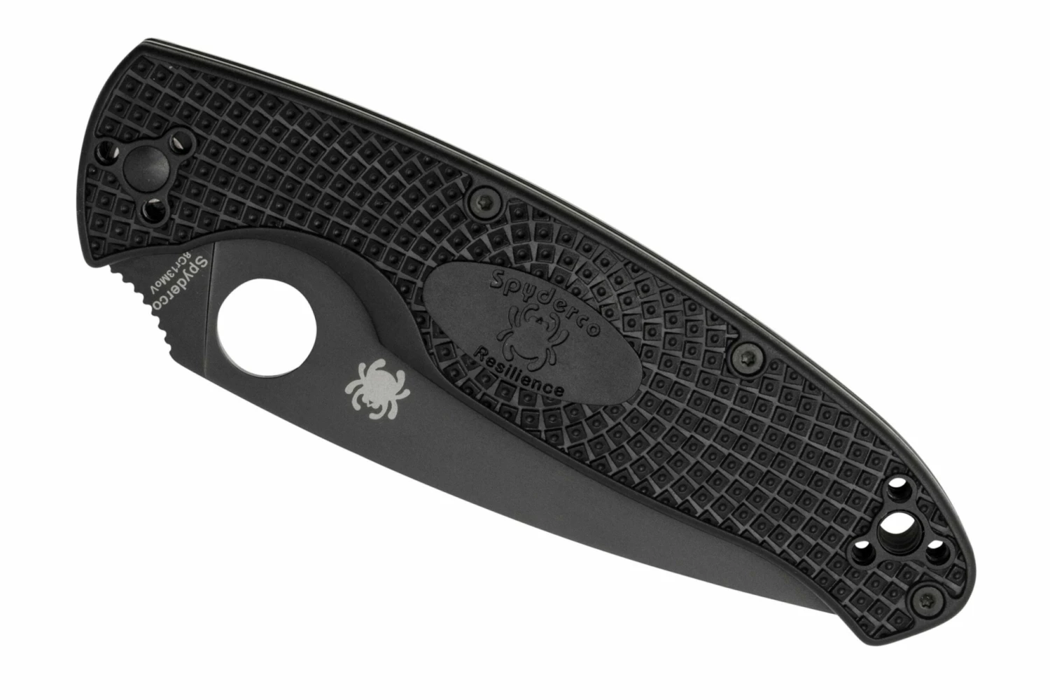 Spyderco Resilience Lightweight Black C142PSBBK FRN Couteau De Poche Partiellement Dentelé 8 Spyderco Resilience Lightweight Black C142PSBBK FRN Couteau De Poche Partiellement Dentelé – Image 6