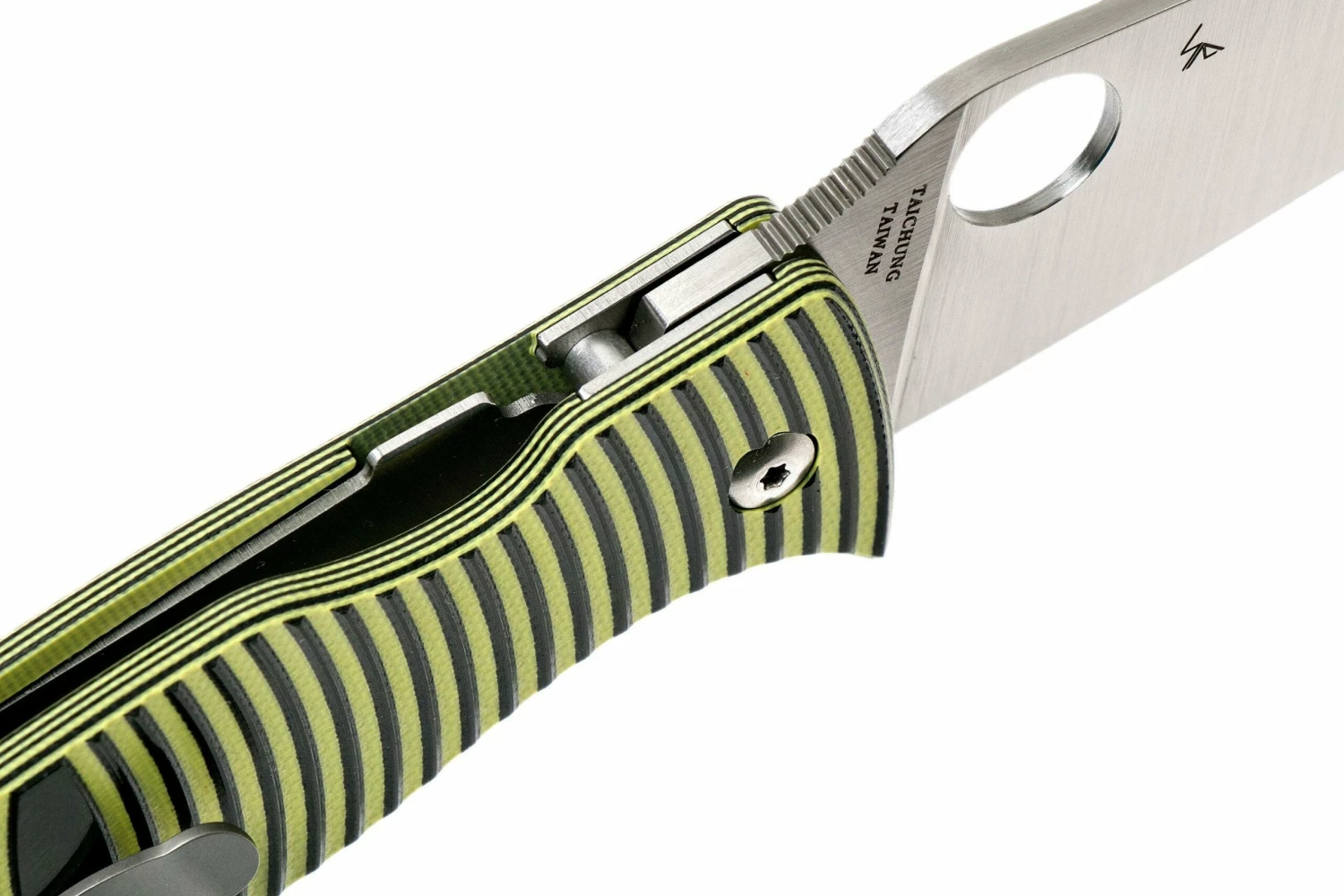 Spyderco Caribbean C217GPSF Sheepfoot Couteau De Poche, Sal Glesser Design 8 Spyderco Caribbean C217GPSF Sheepfoot Couteau De Poche, Sal Glesser Design – Image 6