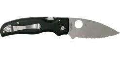 Spyderco Shaman C229GS Serrated Couteau De Poche, Sal Glesser Design -KNIVESANDTOOLS Magasin SPC229GS 02 spyderco spc229gs 02