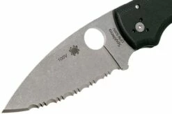 Spyderco Shaman C229GS Serrated Couteau De Poche, Sal Glesser Design -KNIVESANDTOOLS Magasin SPC229GS 03 spyderco spc229gs 03