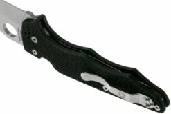 Spyderco YoJumbo C253G Black G10 Couteau De Poche, Michael Janich Design -KNIVESANDTOOLS Magasin SPC253GP 04 spyderco
