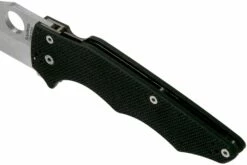 Spyderco YoJumbo C253G Black G10 Couteau De Poche, Michael Janich Design -KNIVESANDTOOLS Magasin SPC253GP 07 spyderco