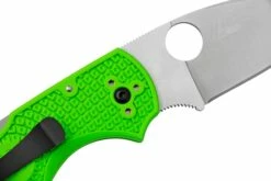 Spyderco Native 5 Salt, Green FRN, LC200N, C41PGR5 Couteau De Poche -KNIVESANDTOOLS Magasin SPC41PGR5 05 spyderco