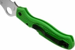 Spyderco Atlantic Salt Green LC200N C89FPGR Couteau De Poche -KNIVESANDTOOLS Magasin SPC89FPGR 05 spyderco