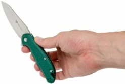Steel Will Modus F25-12 Green FRN, D2 Blade, Couteau De Poche -KNIVESANDTOOLS Magasin SWK F25 12 08 steel will