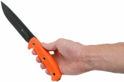Steel Will Roamer 305-1OR Orange Couteau à Lame Fixe -KNIVESANDTOOLS Magasin SWK R305 1OR 06 steel will knives
