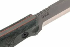 TOPS Knives B.O.B. Fieldcraft 154CM Grey/Black Micarta BROS-154-BLM -KNIVESANDTOOLS Magasin TK BROS 154 BLM 05 tops knives tk bros 154 blm 05